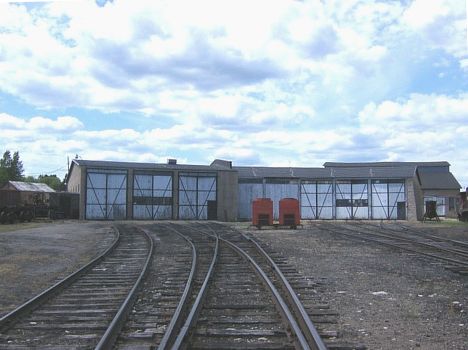 ELS roundhouse at Wells, MI